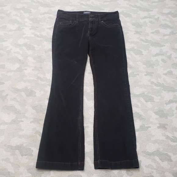 Polo Jeans Jeans Womens 8/30 Black Corduroy Wendy Jean - Picture 1 of 11